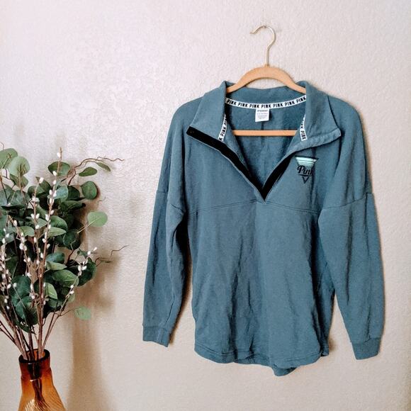 Victoria's Secret PINK Quarter Snap Knit Jacket - Picture 1 of 5